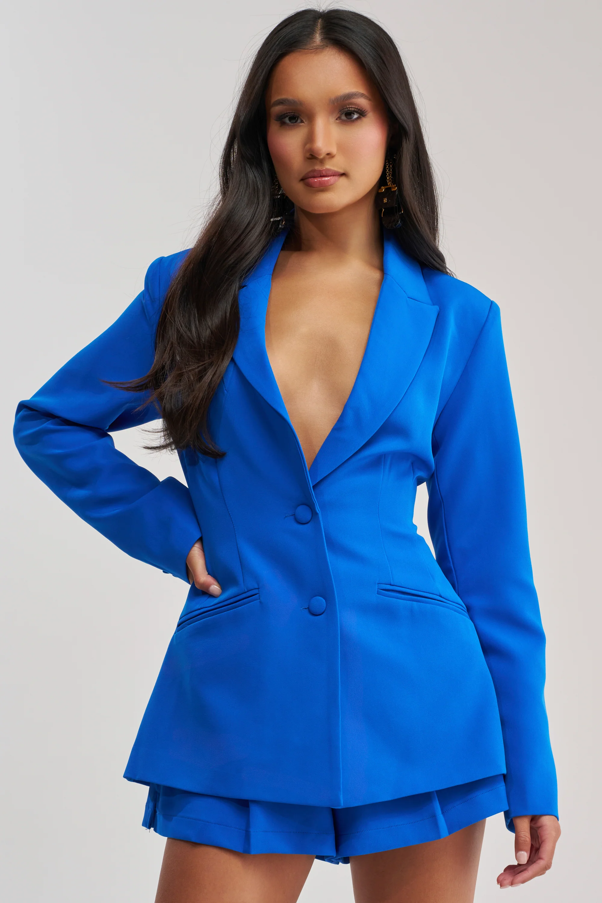 PENELOPE BLAZER IN ROYAL BLUE - Akira Store
