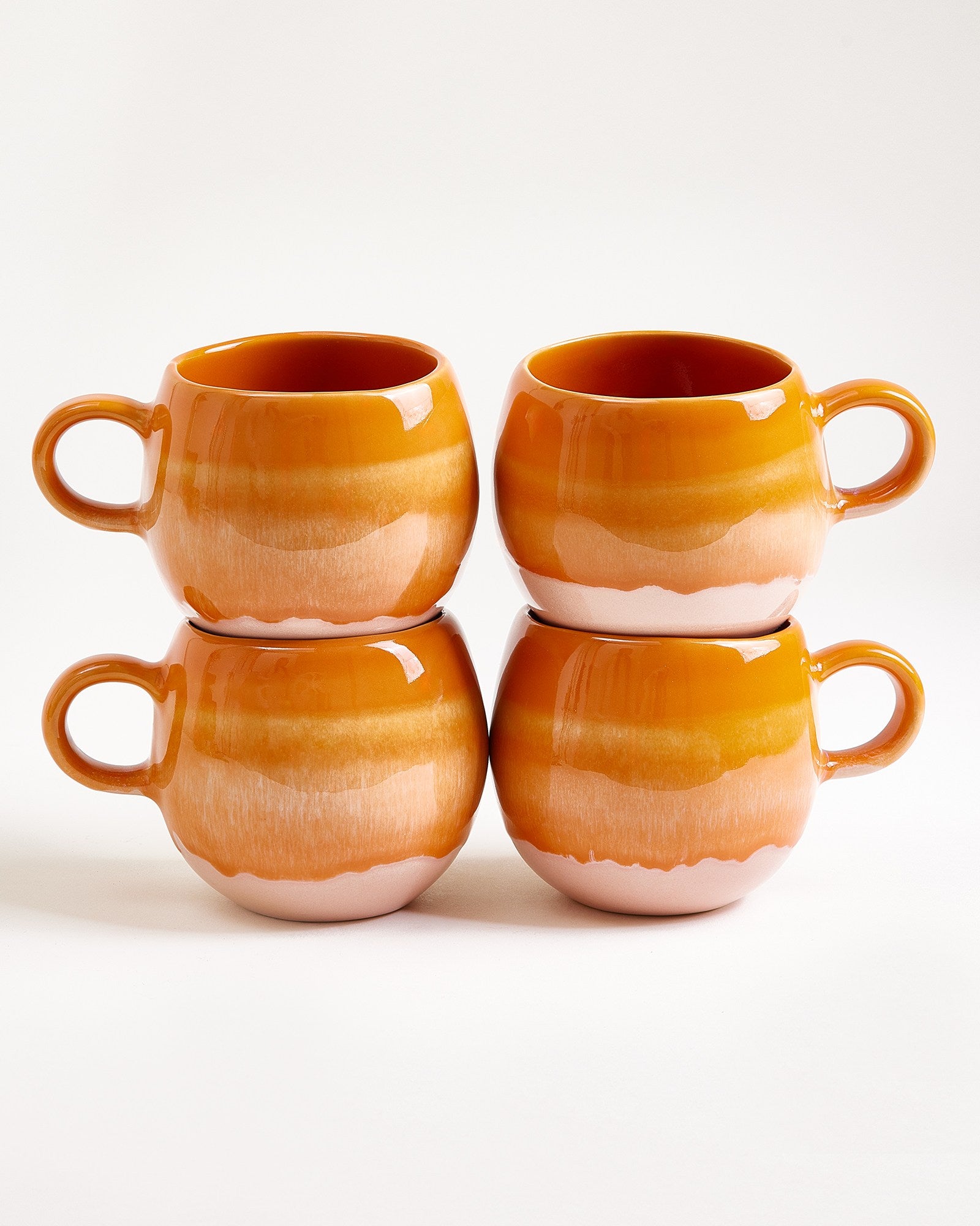 BICA - LARGE MUG ORANGE SET OF 4