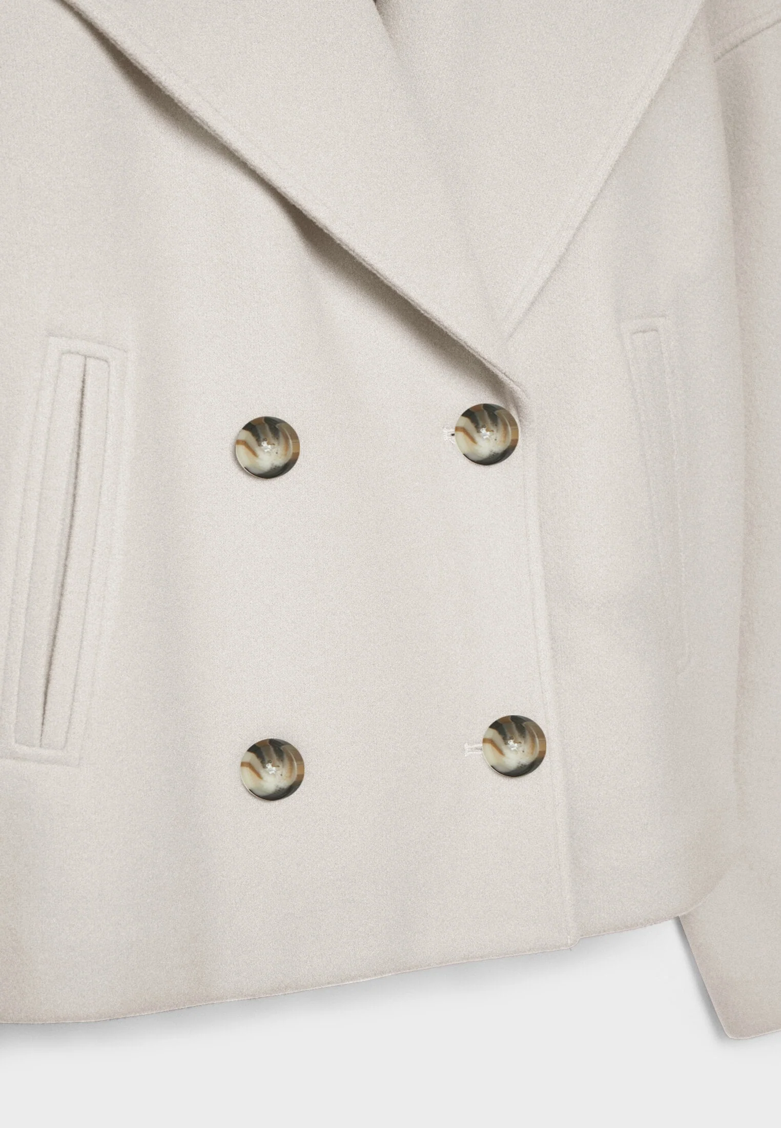 Veste courte chic à double boutonnage