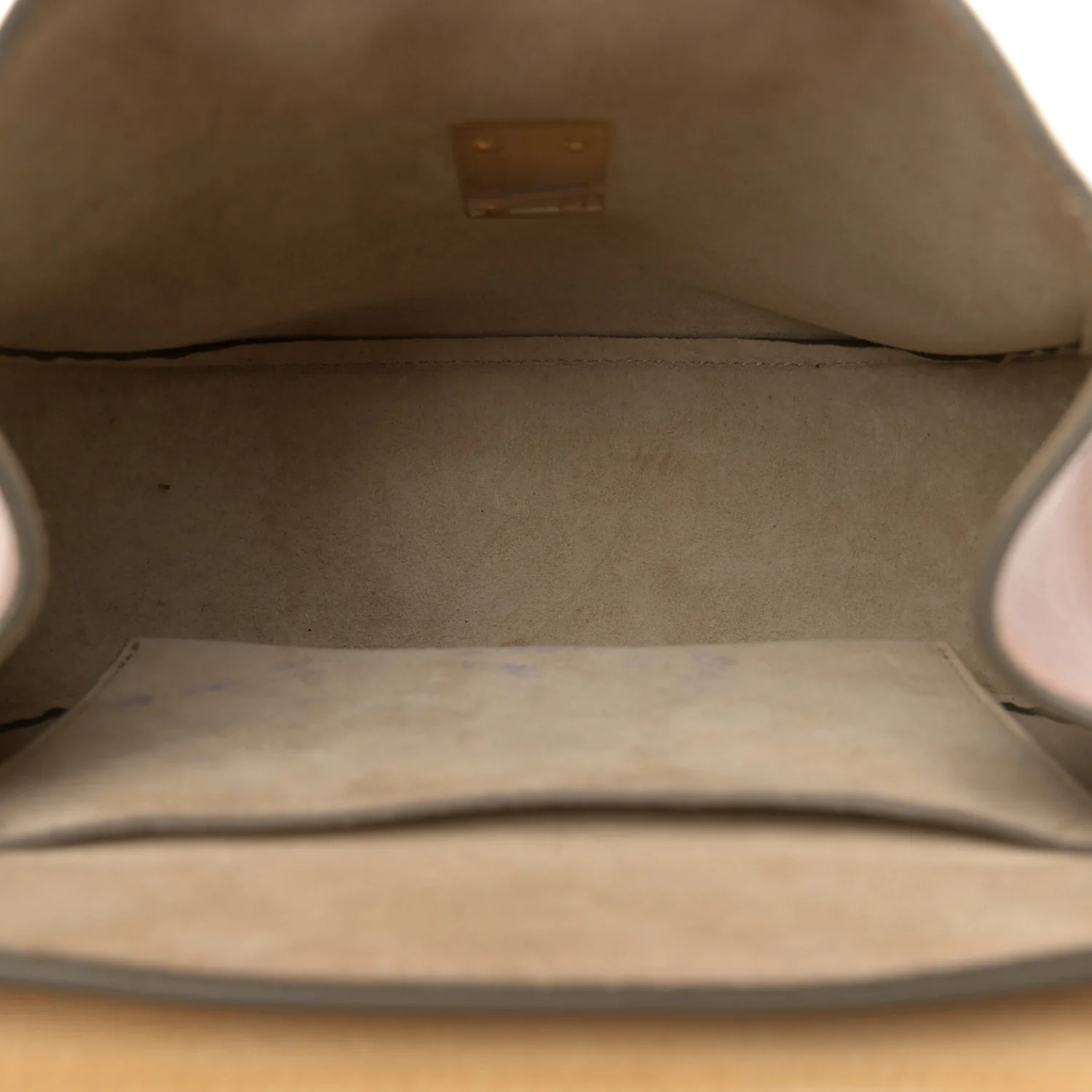 Suede Smooth Calfskin Drew Shoulder Bag Milky Coffee