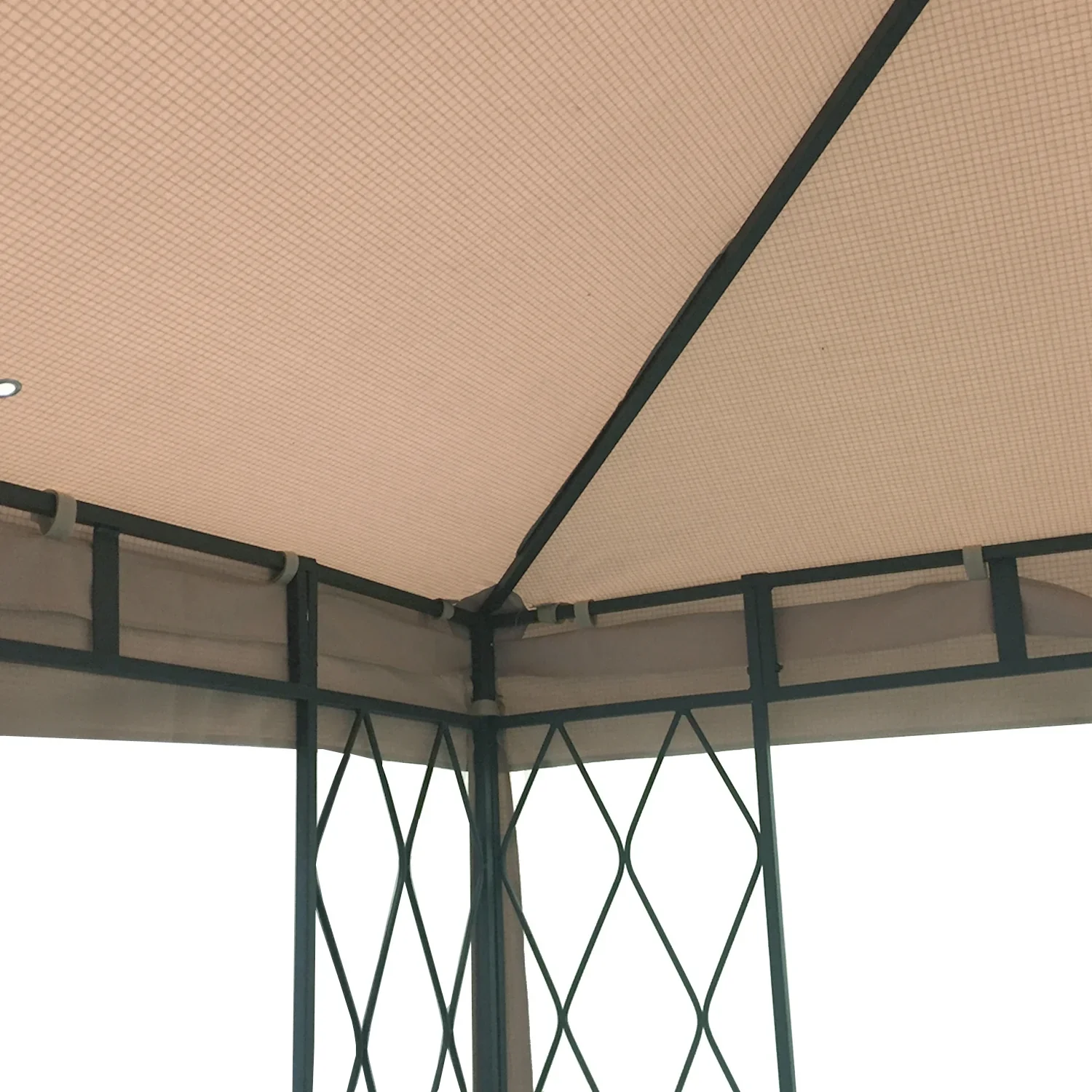 Garden Winds Replacement Canopy Top and Side Mosquito Netting Set for Kimber Valley Gazebo - Riplock 350