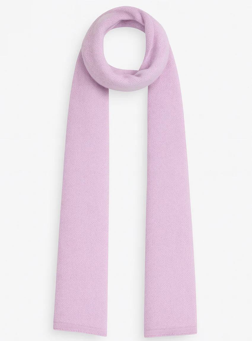Echarpe femme en cachemire violet douceur
