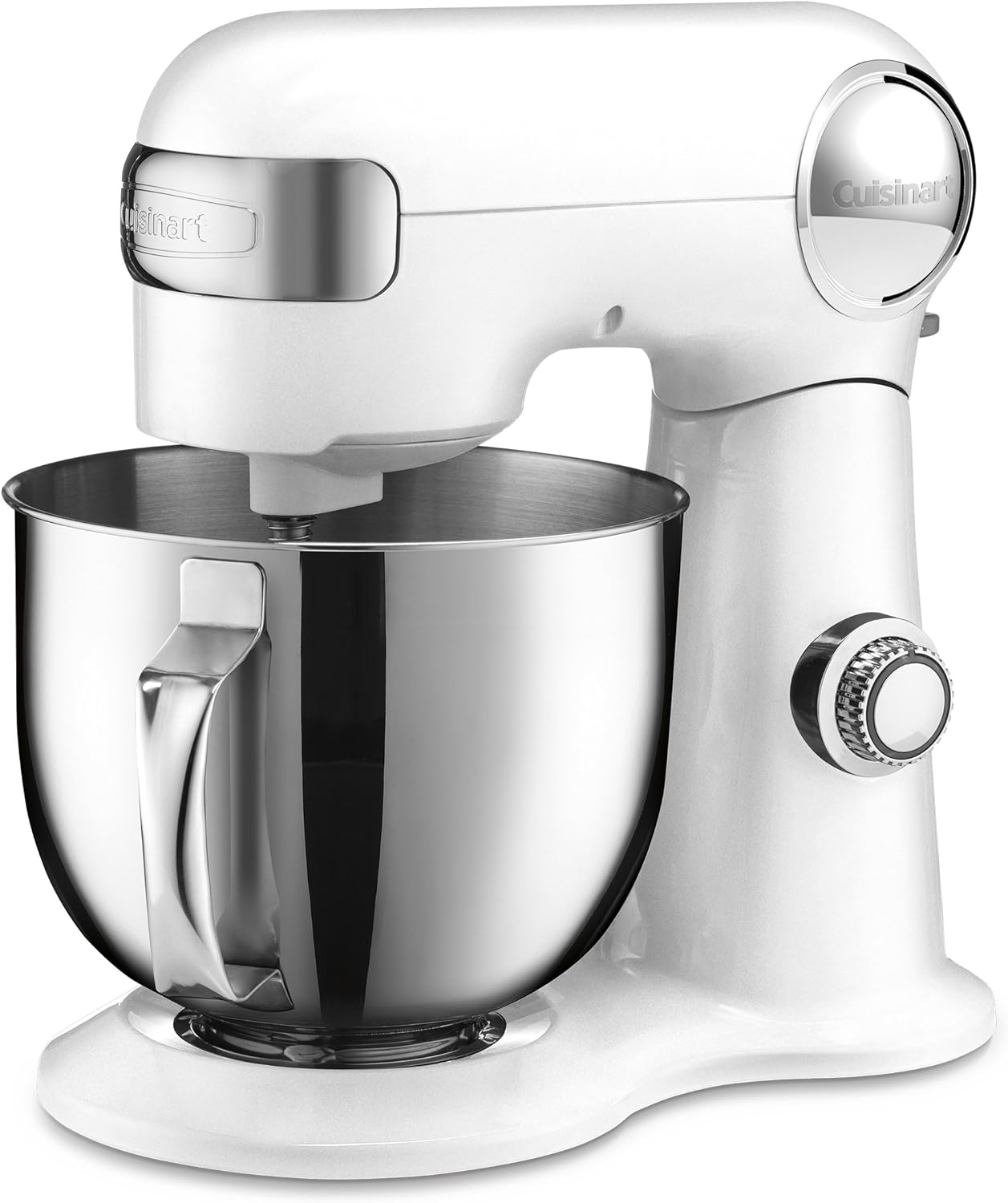 Cuisinart Stand Mixer, 12 Speed, 5.5 Quart Stainless Steel Bowl, Chef’s Whisk, Mixing Paddle, Dough Hook, Splash Guard w/ Pour Spout, Ruby Red, SM-50R, Manual