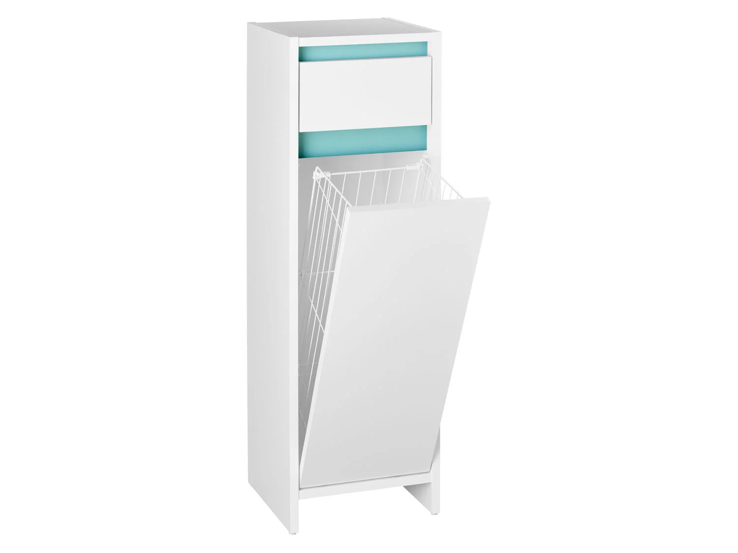 LIVARNO home Armoire latrale de salle de bains Oslo, 32 x 99 x 30 cm, blanche