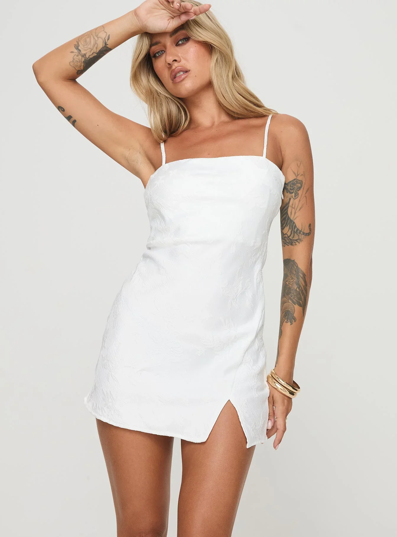 Old Oak Mini Dress White