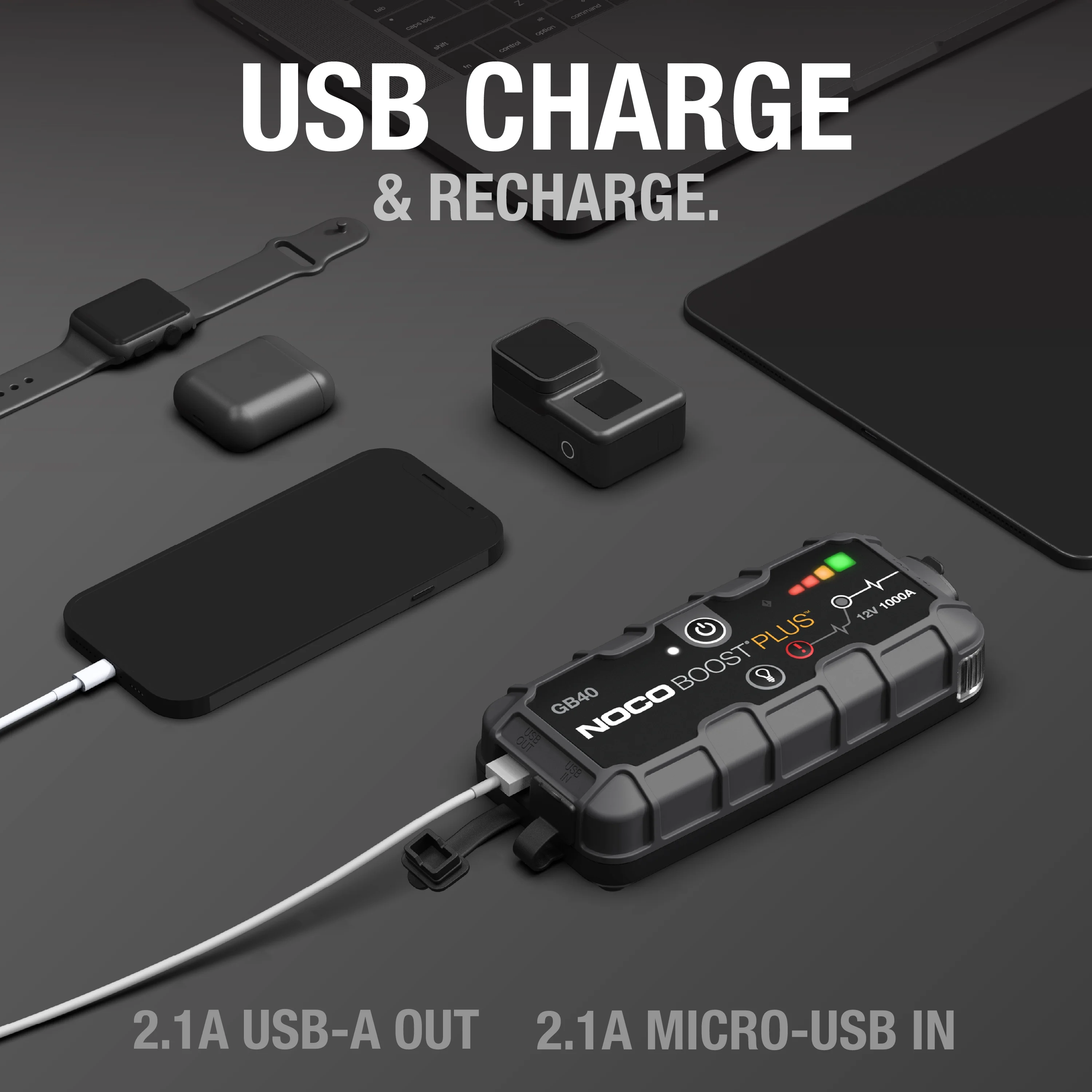 Boost GB40: 1000A 12V UltraSafe Portable Lithium Jump Starter - Image 4