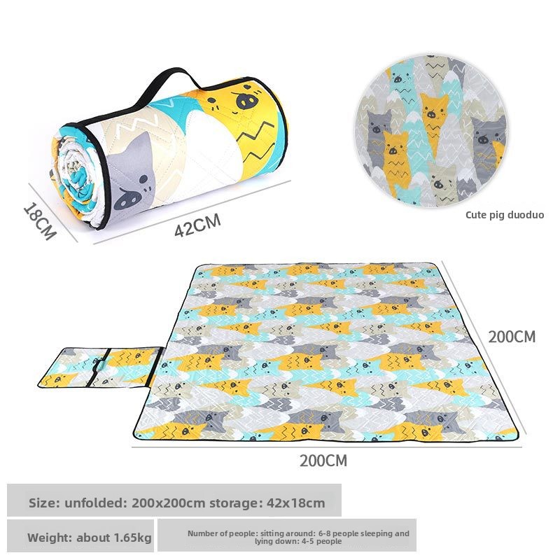 Leisure Thickened Moisture-Proof Waterproof Camping Outdoor Picnic Beach Mat Soft Folding Ground Mat for Tent and Indoor Use