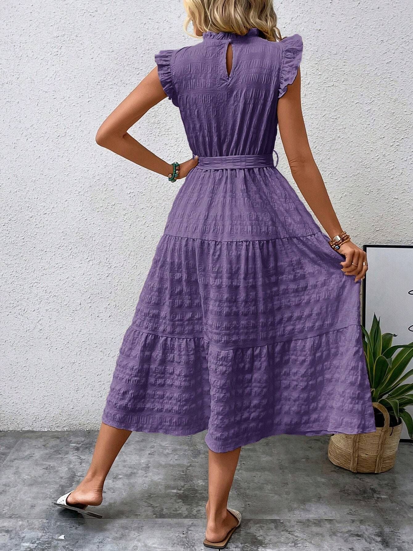 Sophie Paris | Robe à lacets à manches volantes