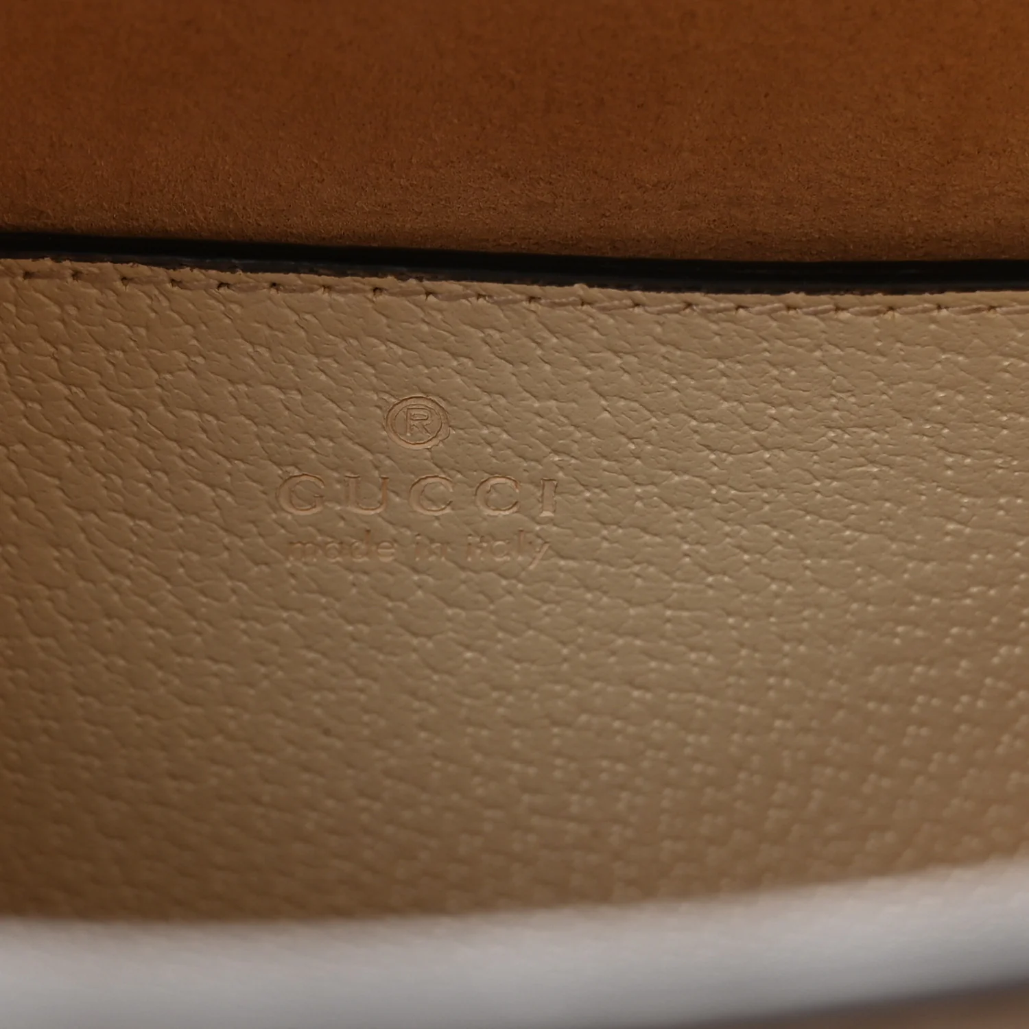 Textured Dollar Calfskin Web Small Diana Tote Bag Mystic White