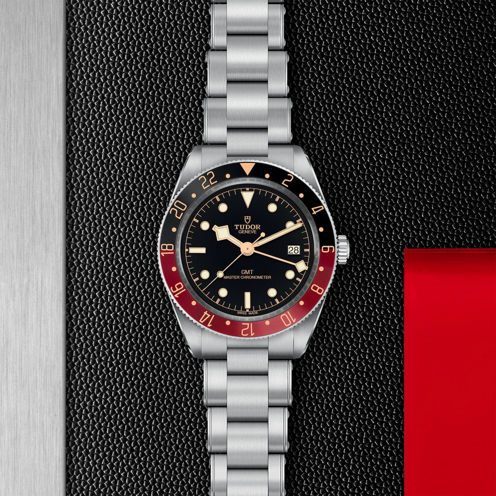 【Super Clone】TUDOR Black Bay 58 GMT 39mm Black/Red Bezel Automatic Bracelet Watch M7939G1A0NRU-0001
