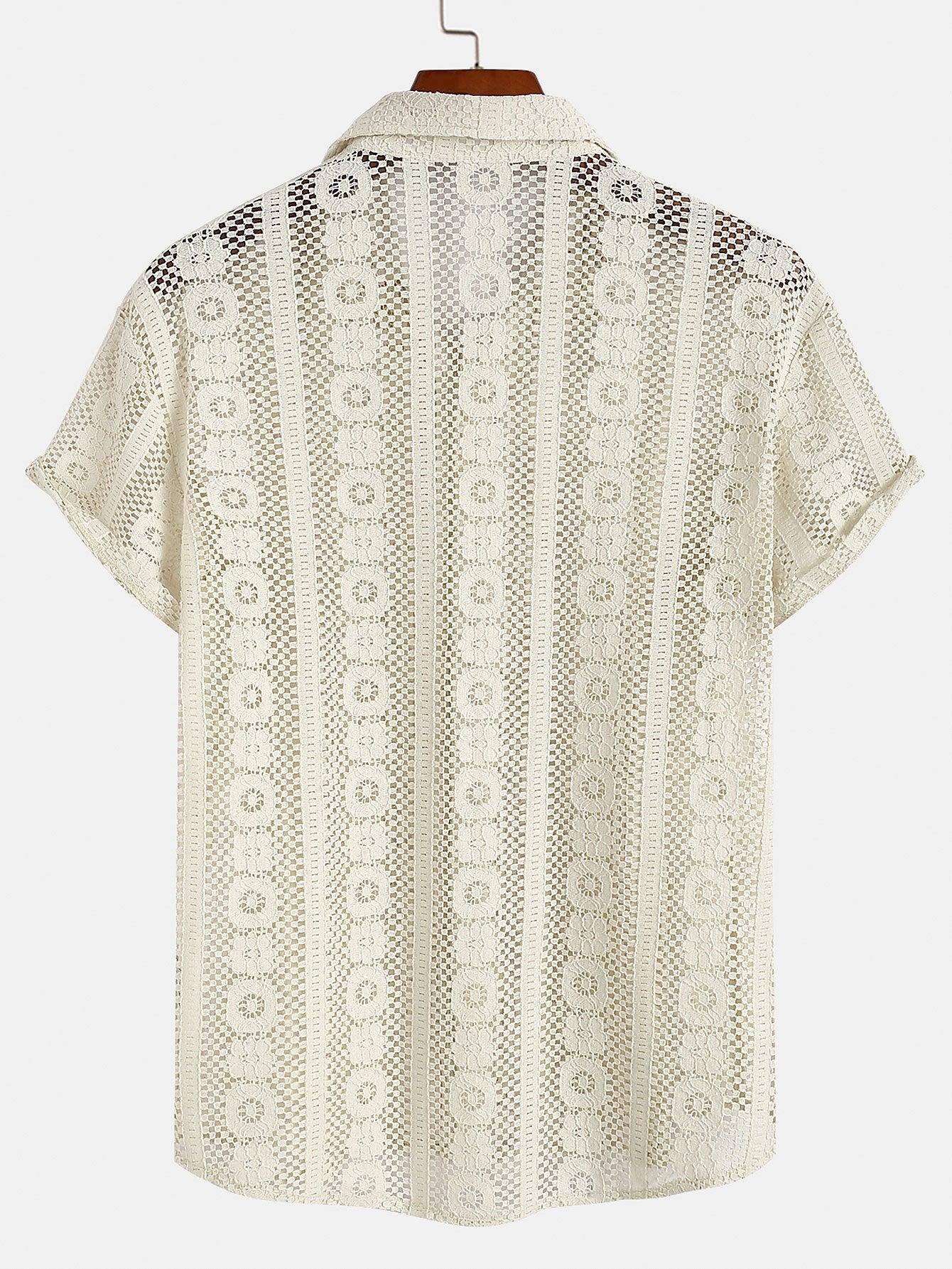 Chemise boutonnée texturée