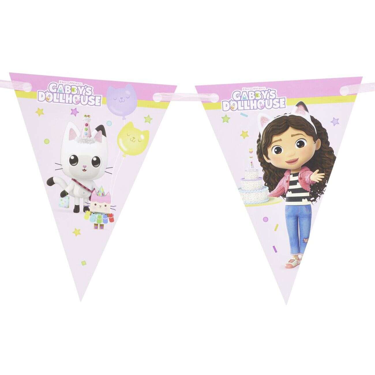 Guirlande fanion Gabby's Dollhouse 2m