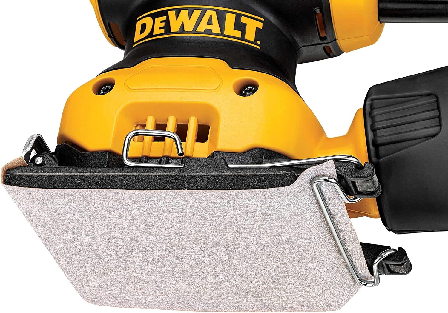 DEWALT Palm Sander, 1/4 Sheet (DWE6411K), Yellow