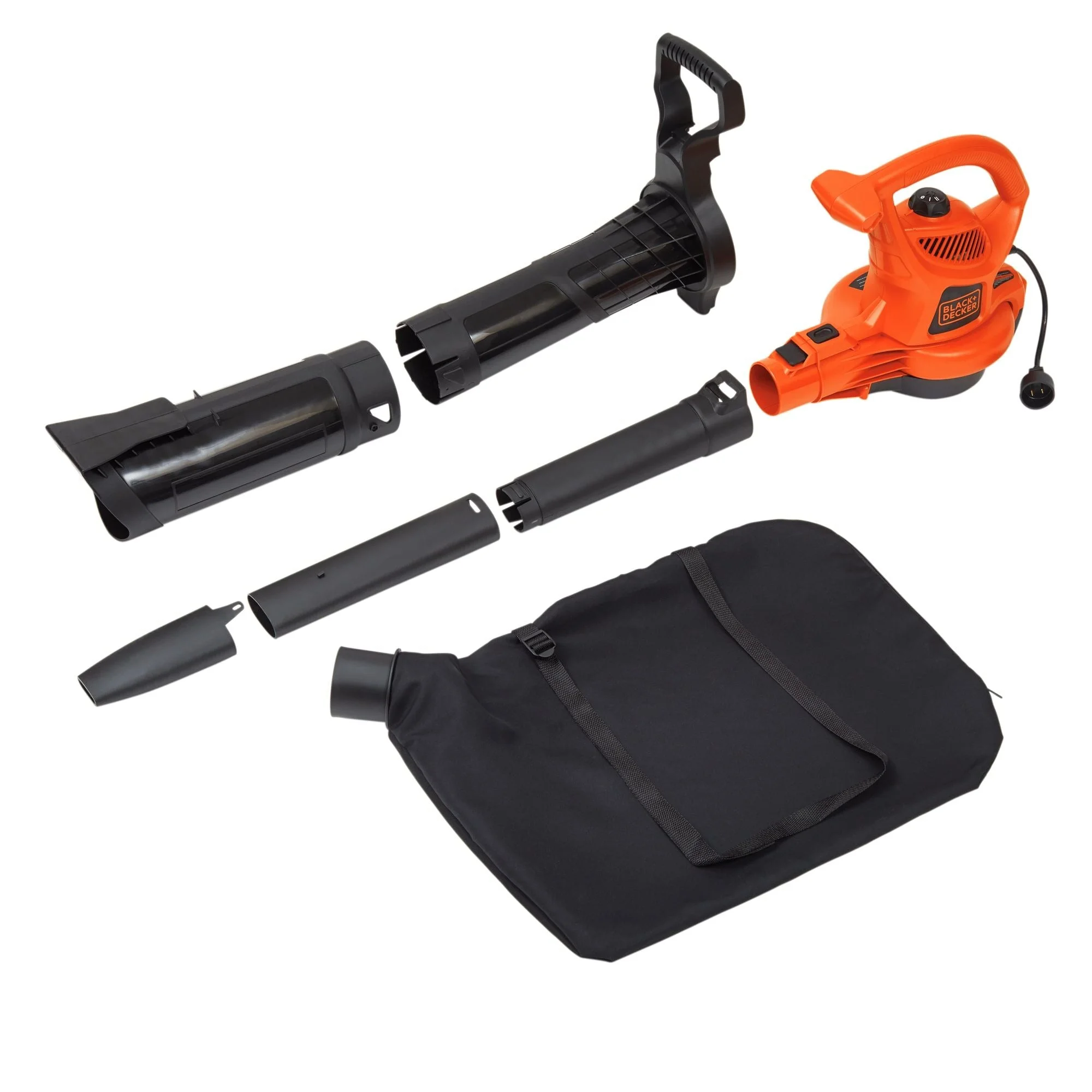 BLACK+DECKER 12 Amp 3in1 Electric Blower Vacuum Mulcher, (BV3600)