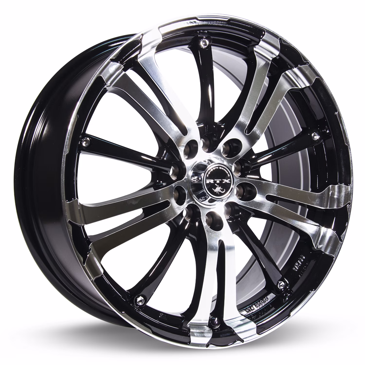 Arsenic 16x7 4x100/114.3 ET40 CB73.1 Black Machined Wheel