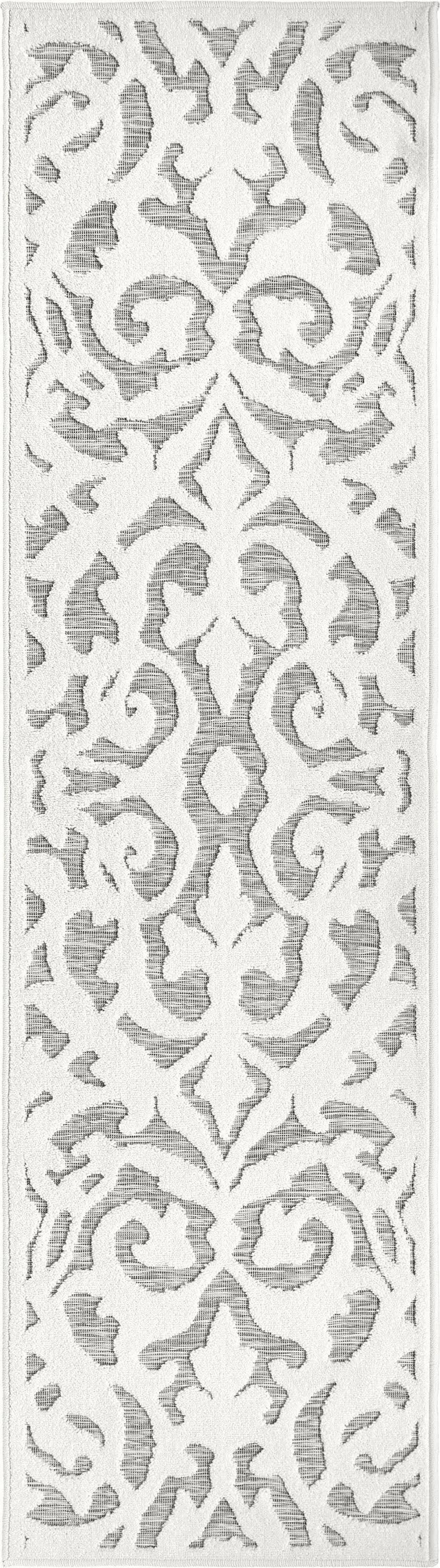 My Texas House by Orian Indoor/Outdoor Lady Bird Natural Runner Rug 1'11