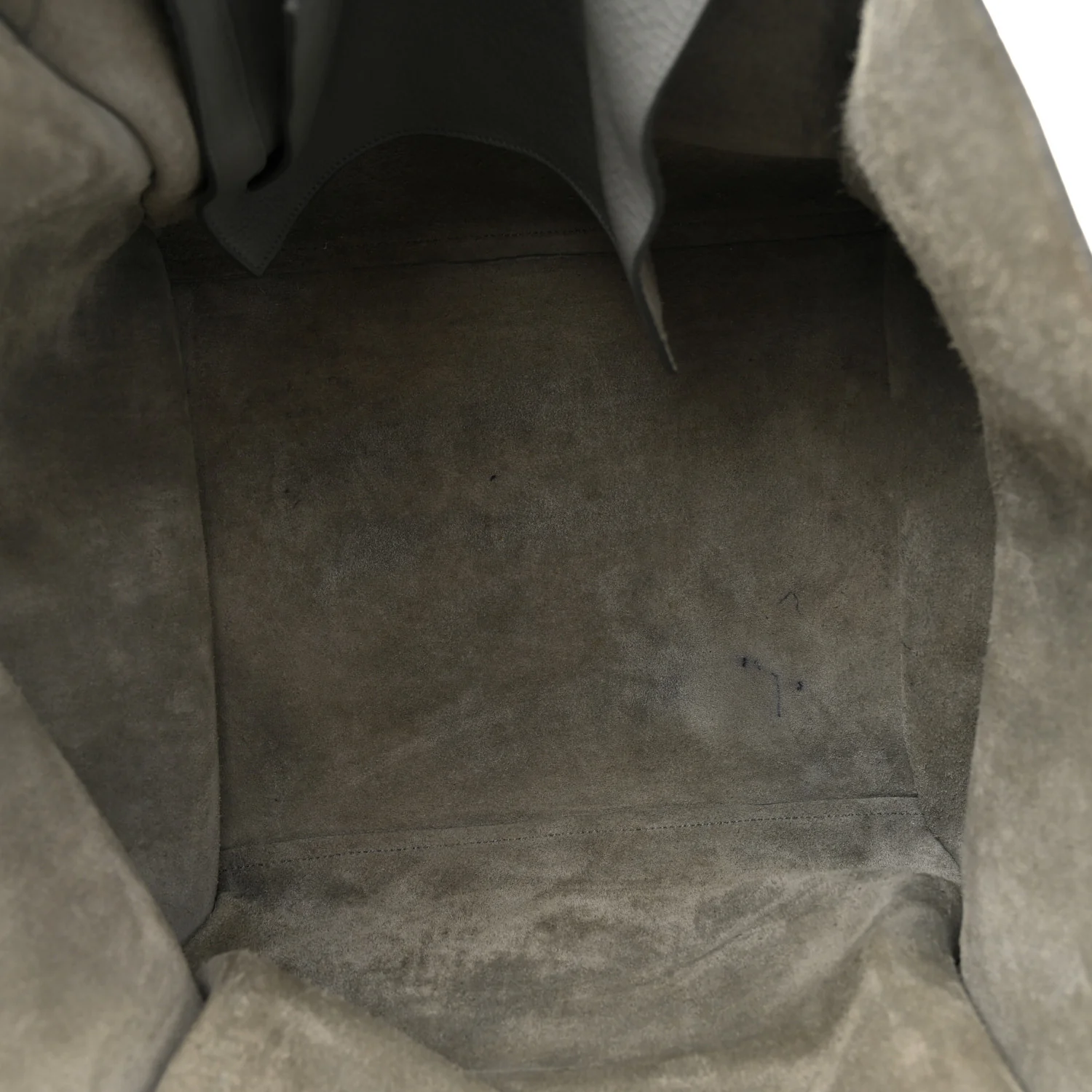Supple Grained Calfskin Medium Big Bag Grey