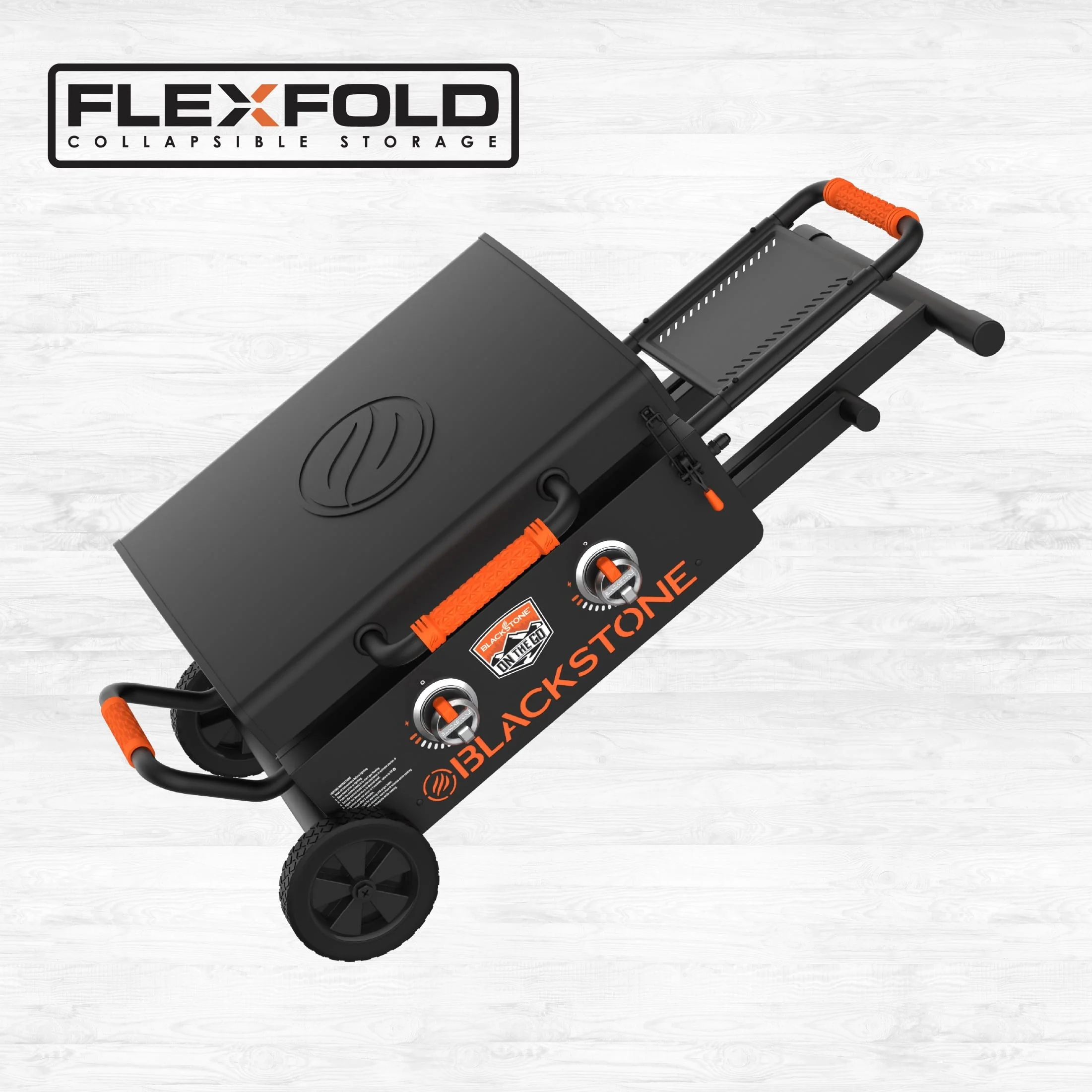 Blackstone on the Go 2 Burner 22" Scissor Cart Griddle with Hood Propane Image 10