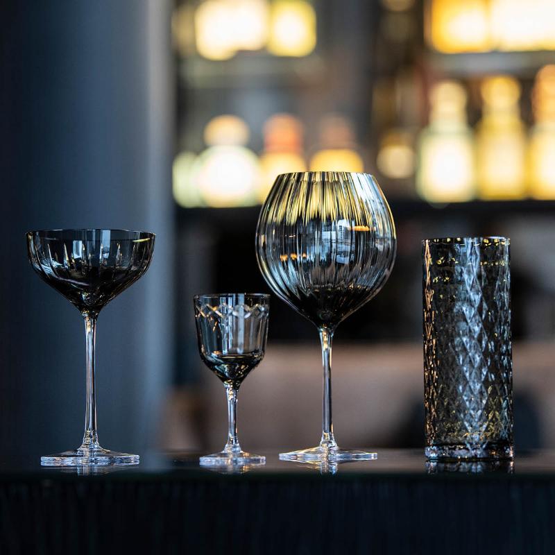 Drink likørglass 10 cl grå