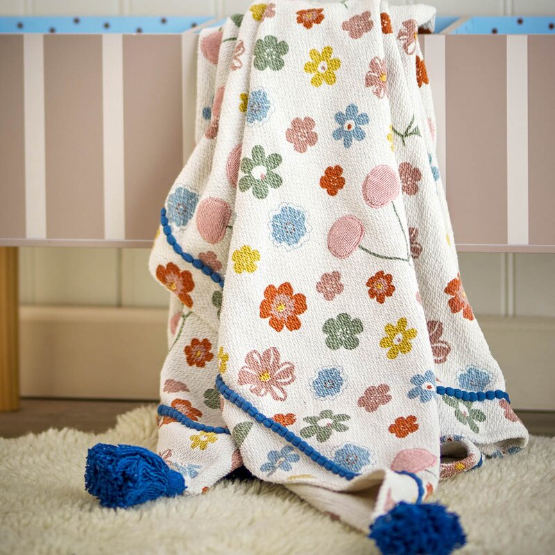 Pledd Cherry 160x130 cm rosa