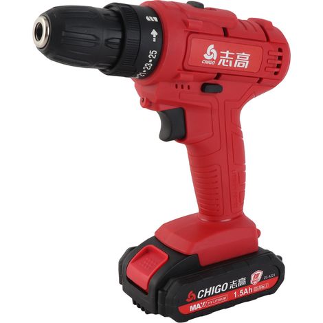 Perceuse électrique sans fil 21 V, 25+1 vitesses de torsion, compacte, portable et rechargeable, pour la réparation domestique et automobile. — vue 3