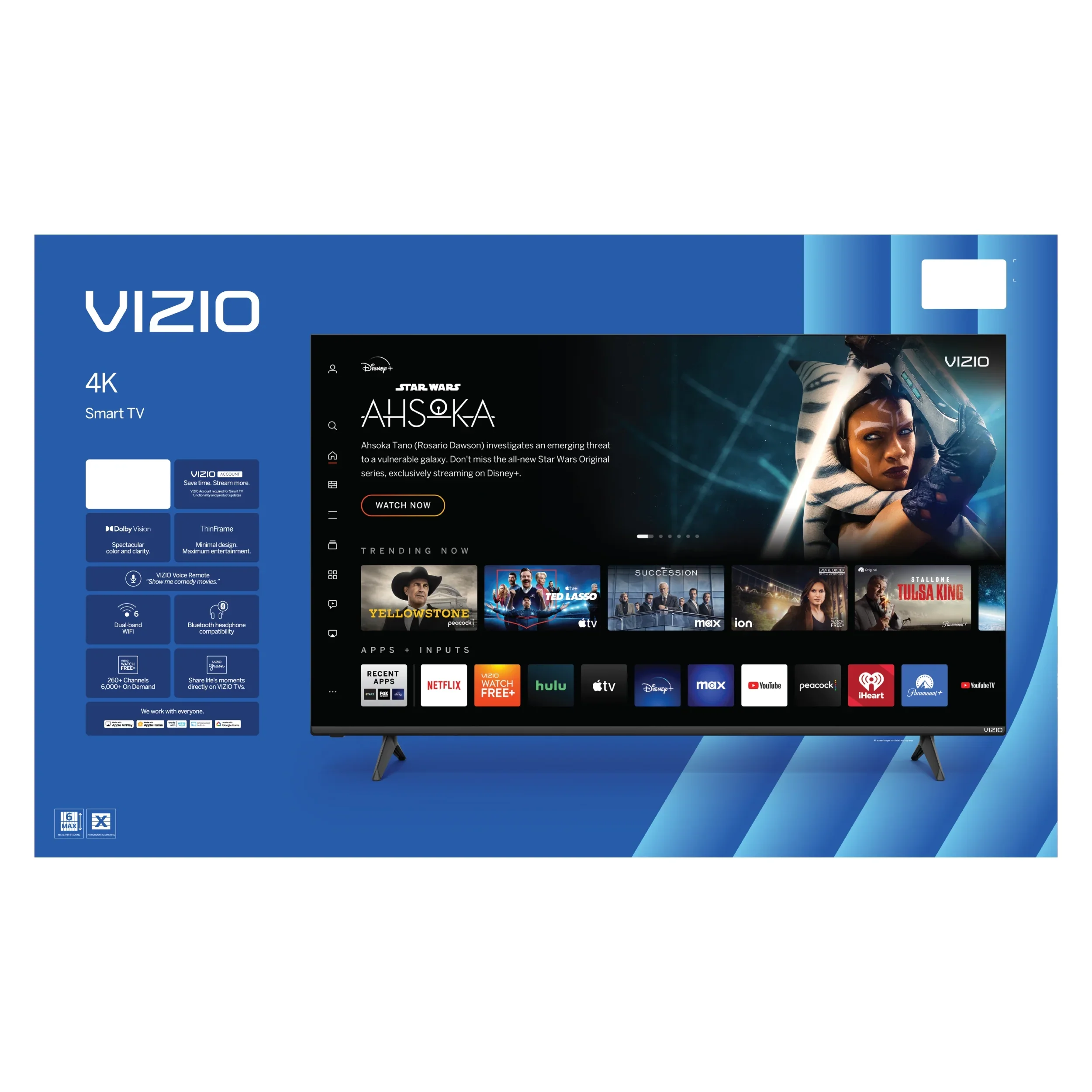 VIZIO 50 Class 4K UHD LED HDR Smart TV (V4K50M-08)