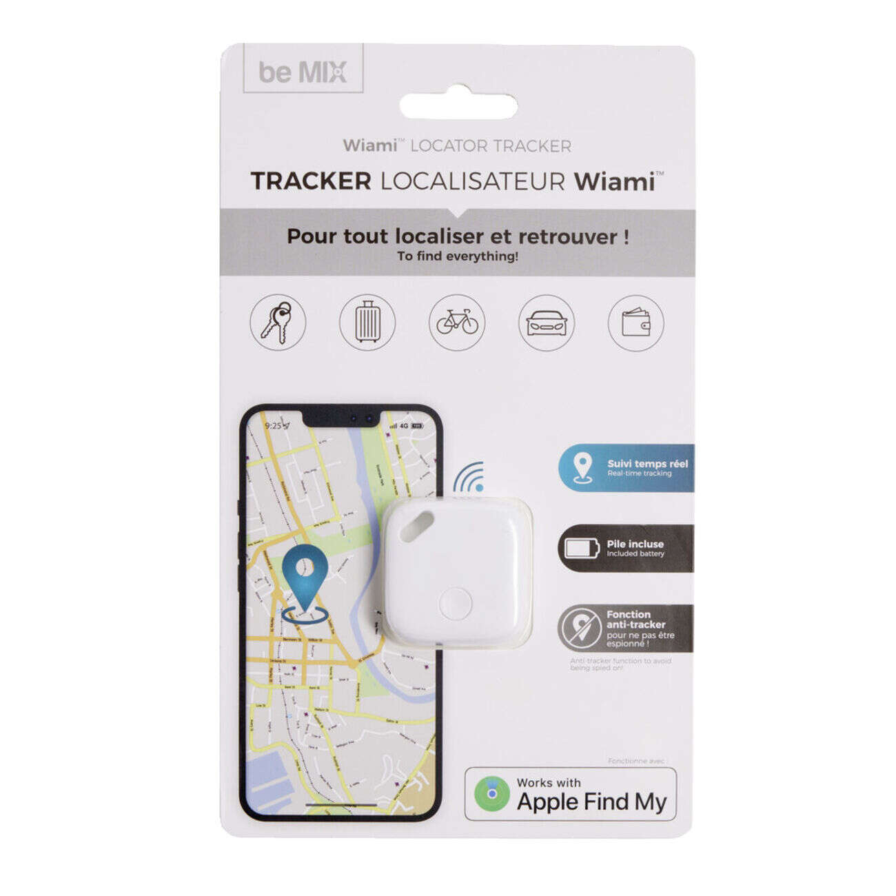 Traqueur localisateur blanc