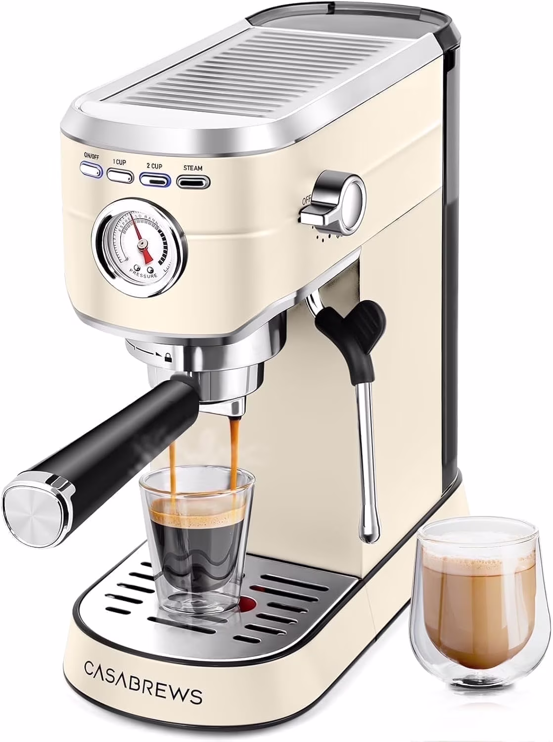 CM5418 20-Bar Espresso Machine and Coffee Maker, Silver(Silver) - Image 5