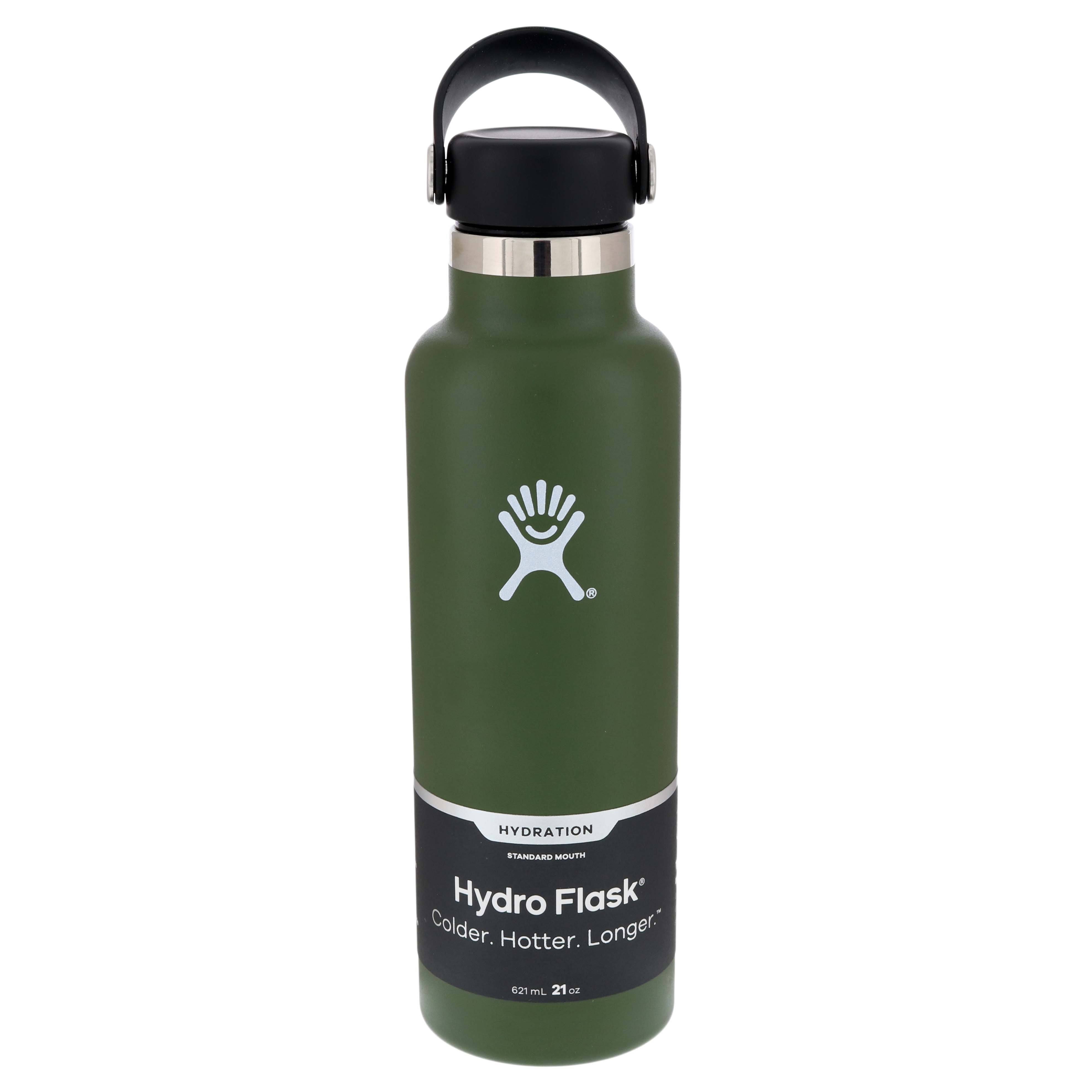 Hydro Flask Standard Mouth Water Bottle, Olive, 21 Oz Capacity