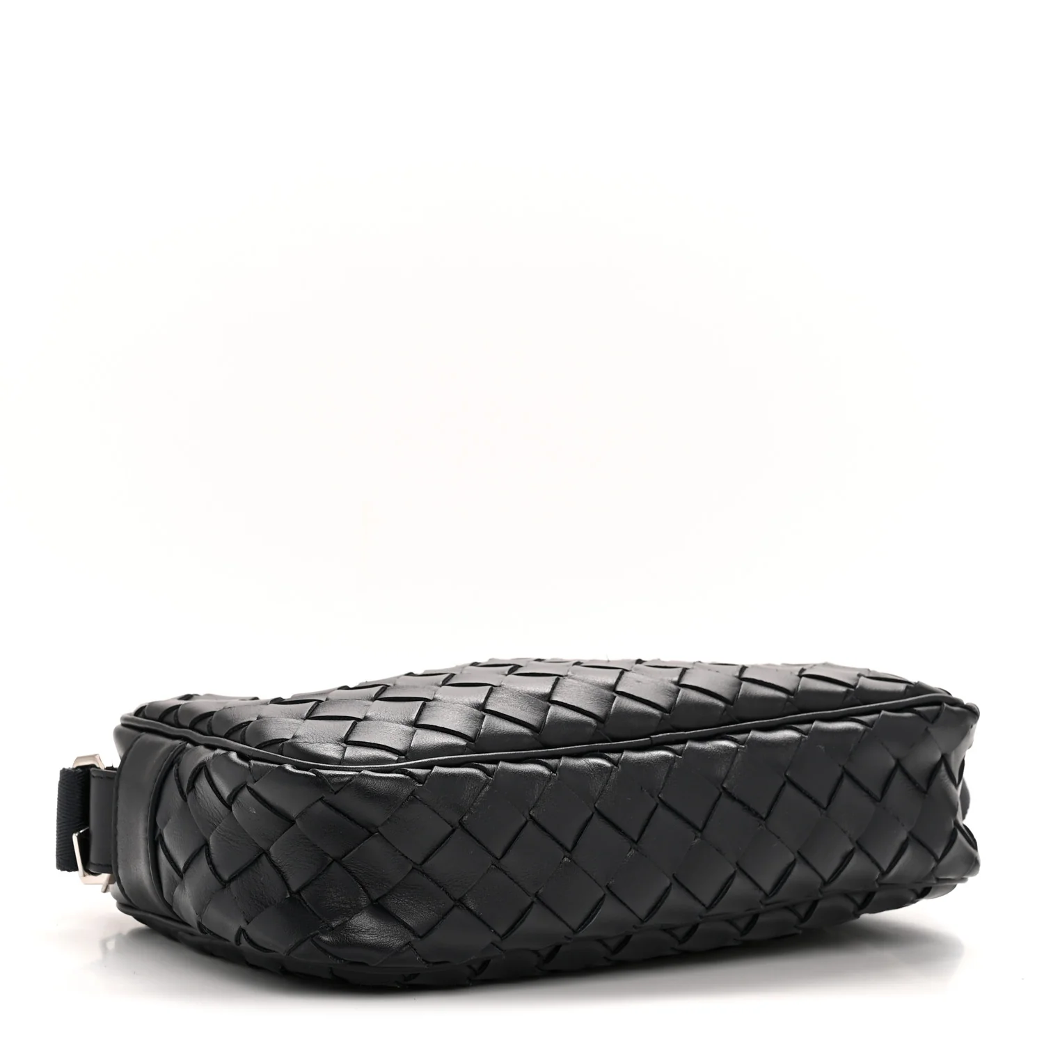 Calfskin Intrecciato Small Camera Bag Navy