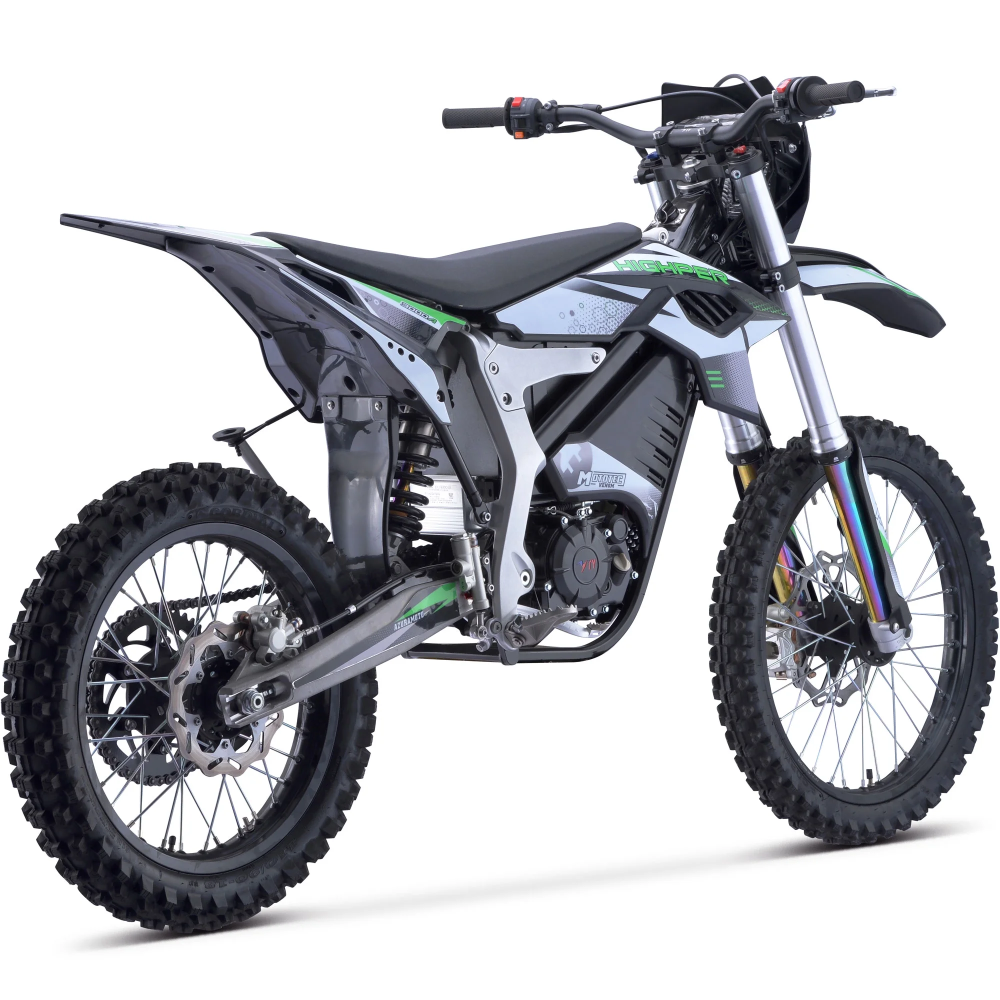 Mototec Venom 72v 12000w Electric Dirt Bike White