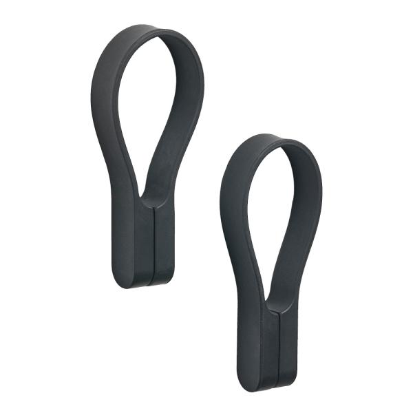 Loop håndklestropp magnet 2 stk black