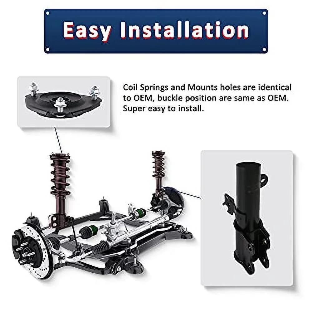 MOSTPLUS 171577L 171577R Front Pair Complete Strut Assemblies Compatible for Jeep Liberty 2002-2012/Dodge Nitro 2007-2011(Set of 2) - Image 6