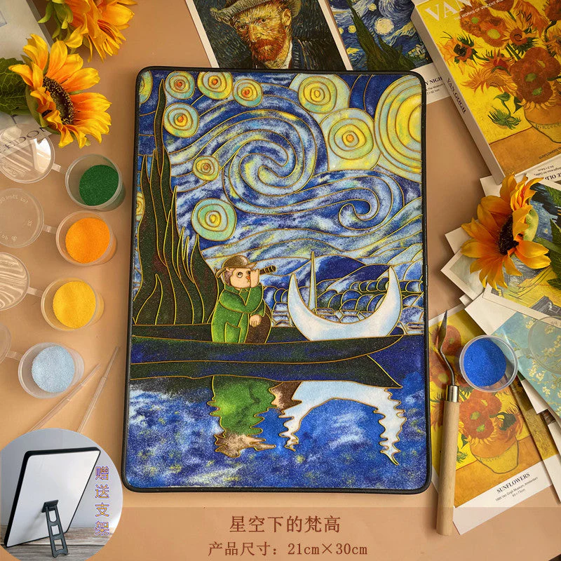 Van Gogh Beginner Cloisonné Enamel DIY Kit, with Tutorial& All Tools