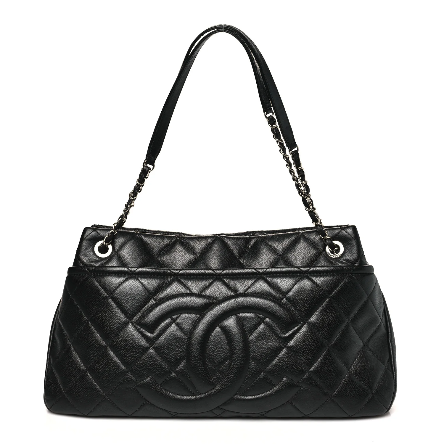 Caviar Quilted CC Timeless Soft Tote Black