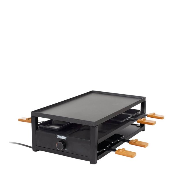 Raclette 162655 8 pers 44x25 cm 1300W bambus