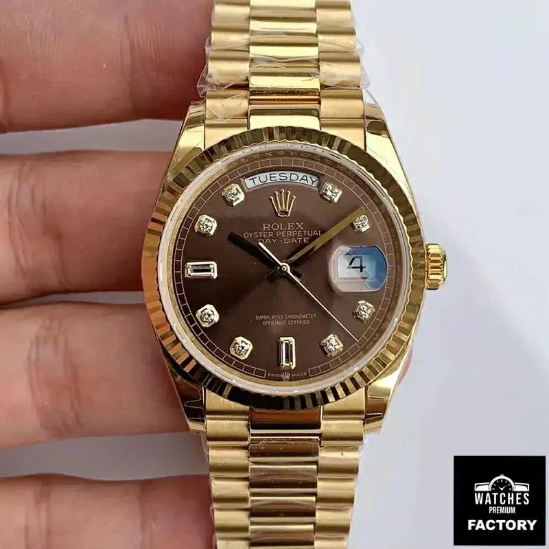 Rolex Day-Date M128238-0022 Yellow Gold EW Factory Gray Dial
