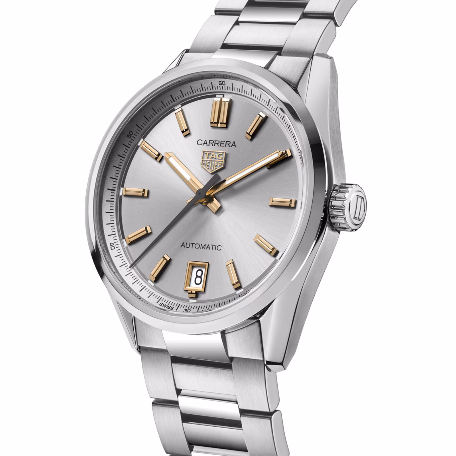 【Super Clone】TAG Heuer Carrera Date 36mm Unisex Watch Silver WBN2310.BA0001