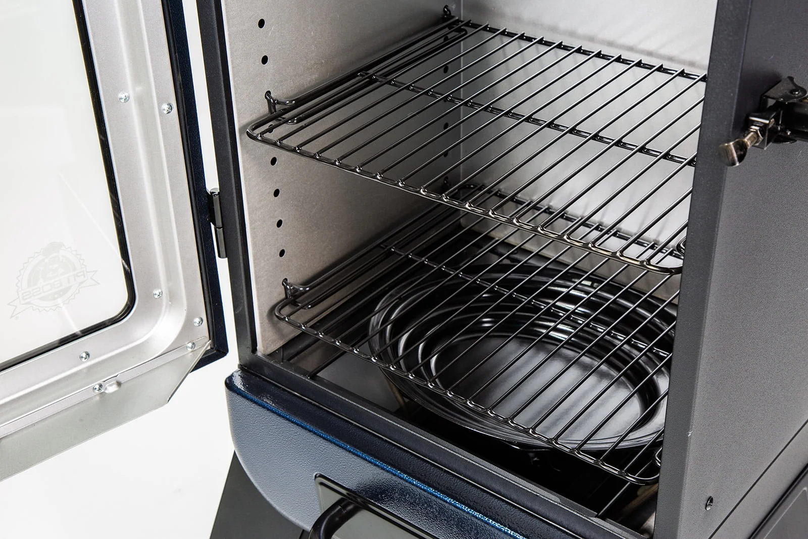 3 Series Analog Vertical Smoker in Blue Hammertone PBV3A1 Image 4