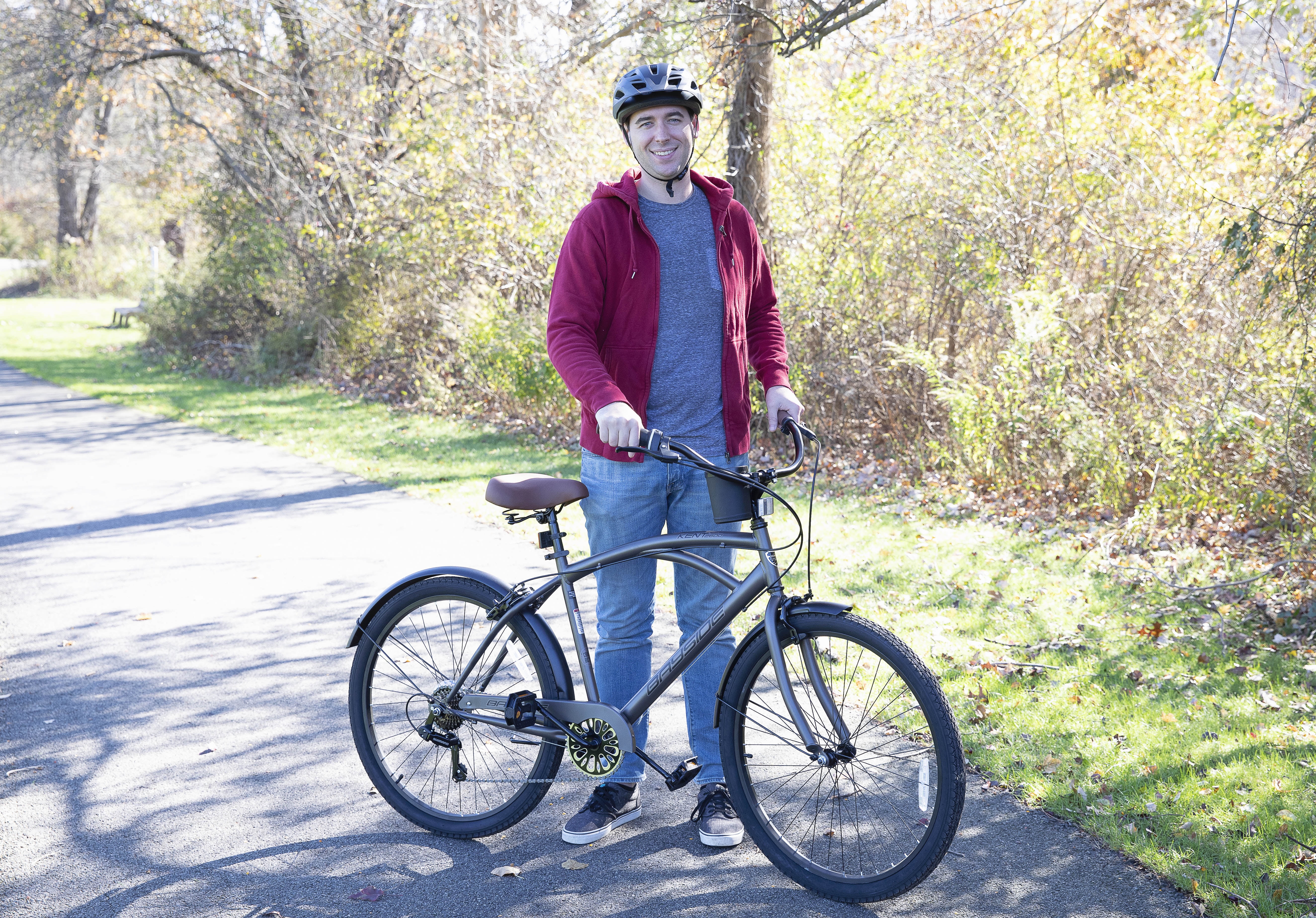 26 In Bayside Men's Cruiser Bike, Satin Cocoa Image 6