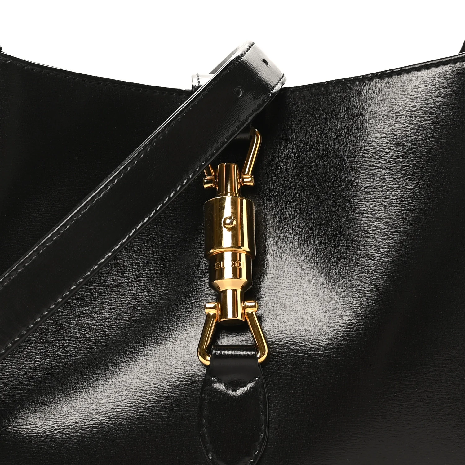Boarded Dyana Lux Calfskin Small Jackie 1961 Hobo Black