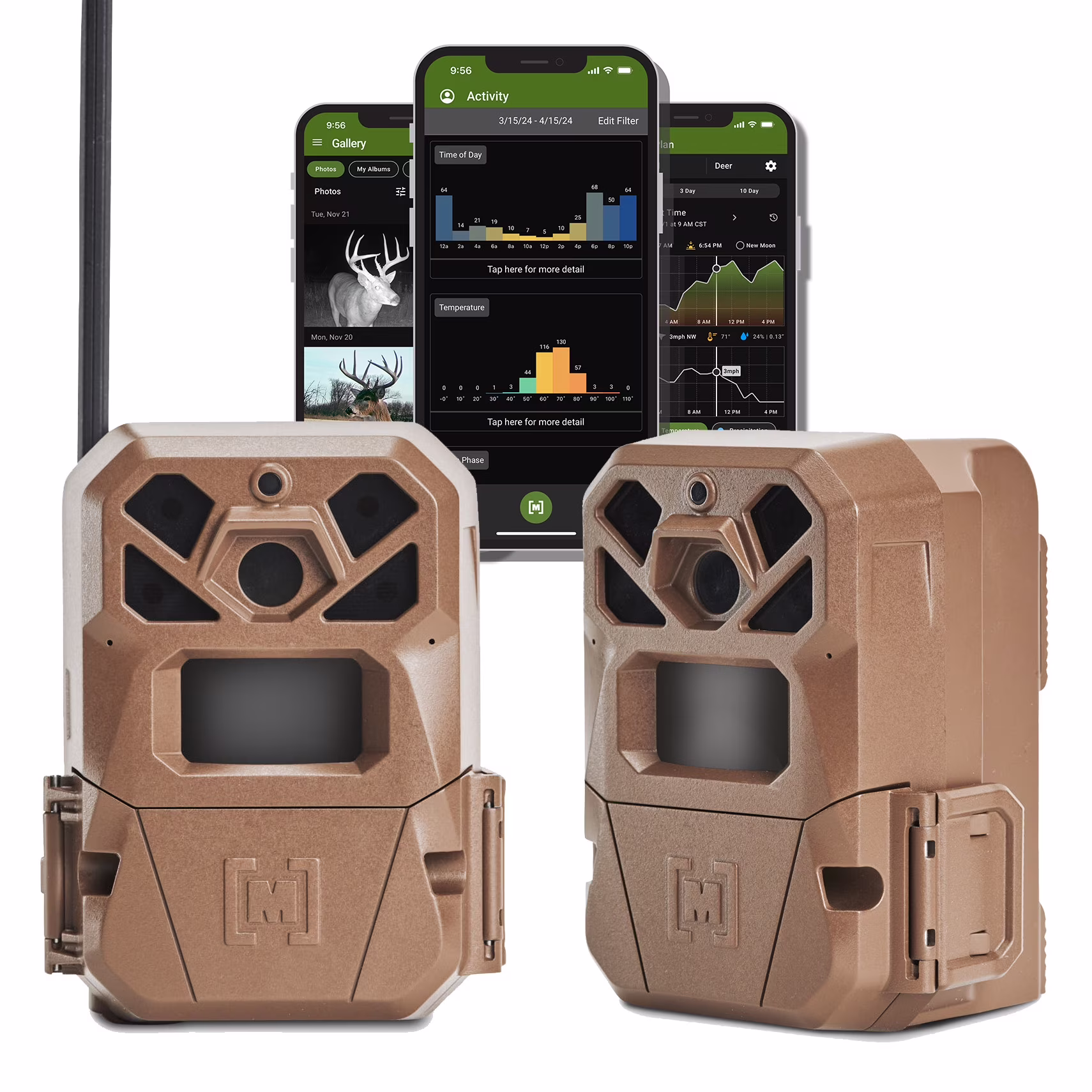 Edge 2 Cellular Trail Camera (2PK) 36MP photo, 1080p Video Nationwide LTE On Demand(Brown)
