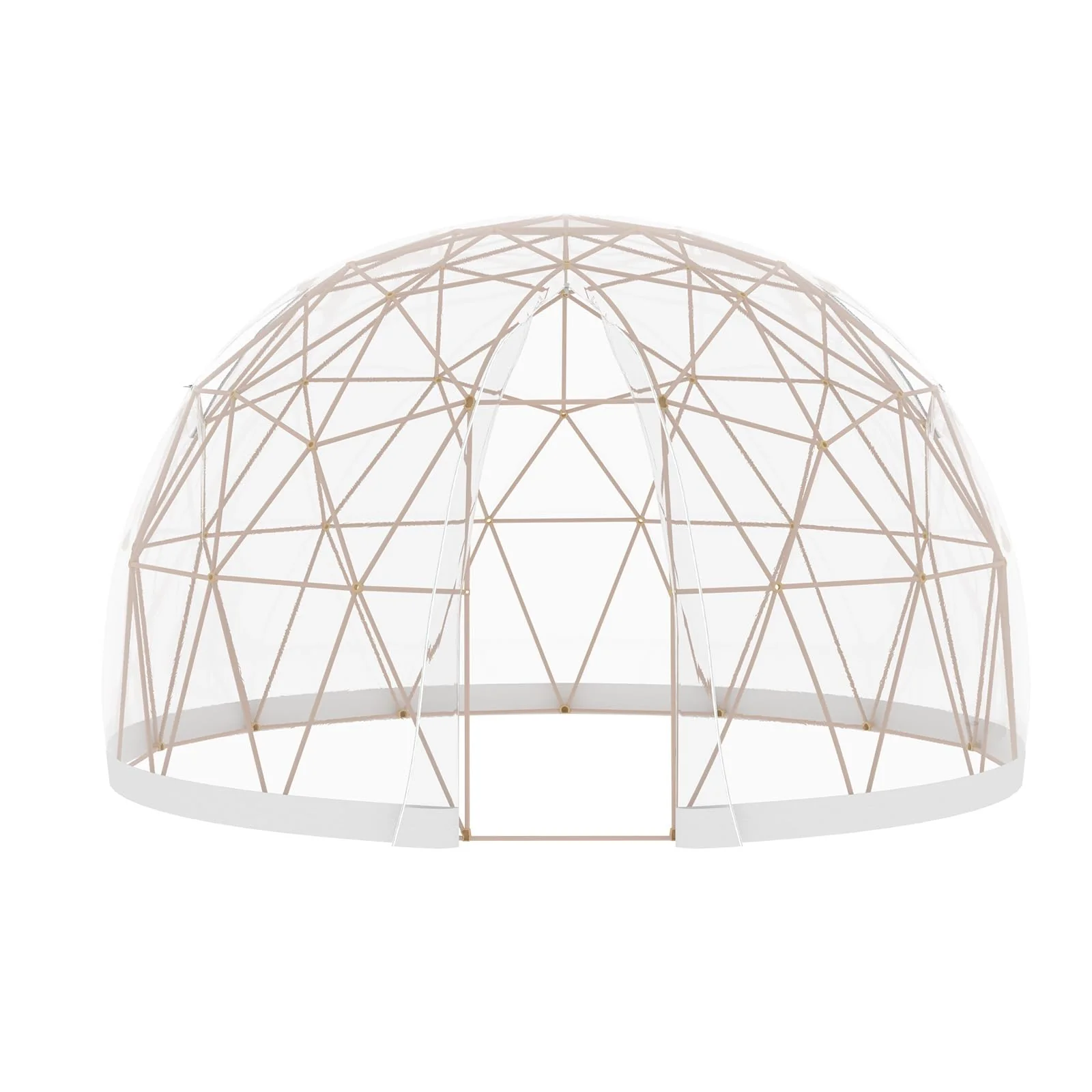 AECOJOY Outdoor Igloo Tent Dome for Winter, 12x12 Clear Bubble Tent for 4–7 People