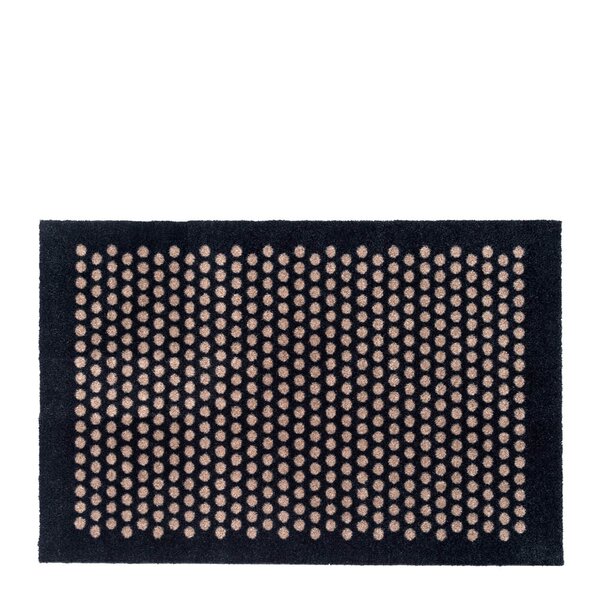 Dot gulvmatte 90x60 cm svart/sand