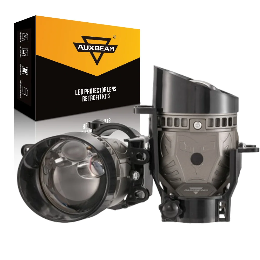 3 Inch Laser Wider Light Triple Direct Bi-LED Projector Lens Fog Light C6 Series 110W 3-Color Switchback For Toyota/Honda/Nissan