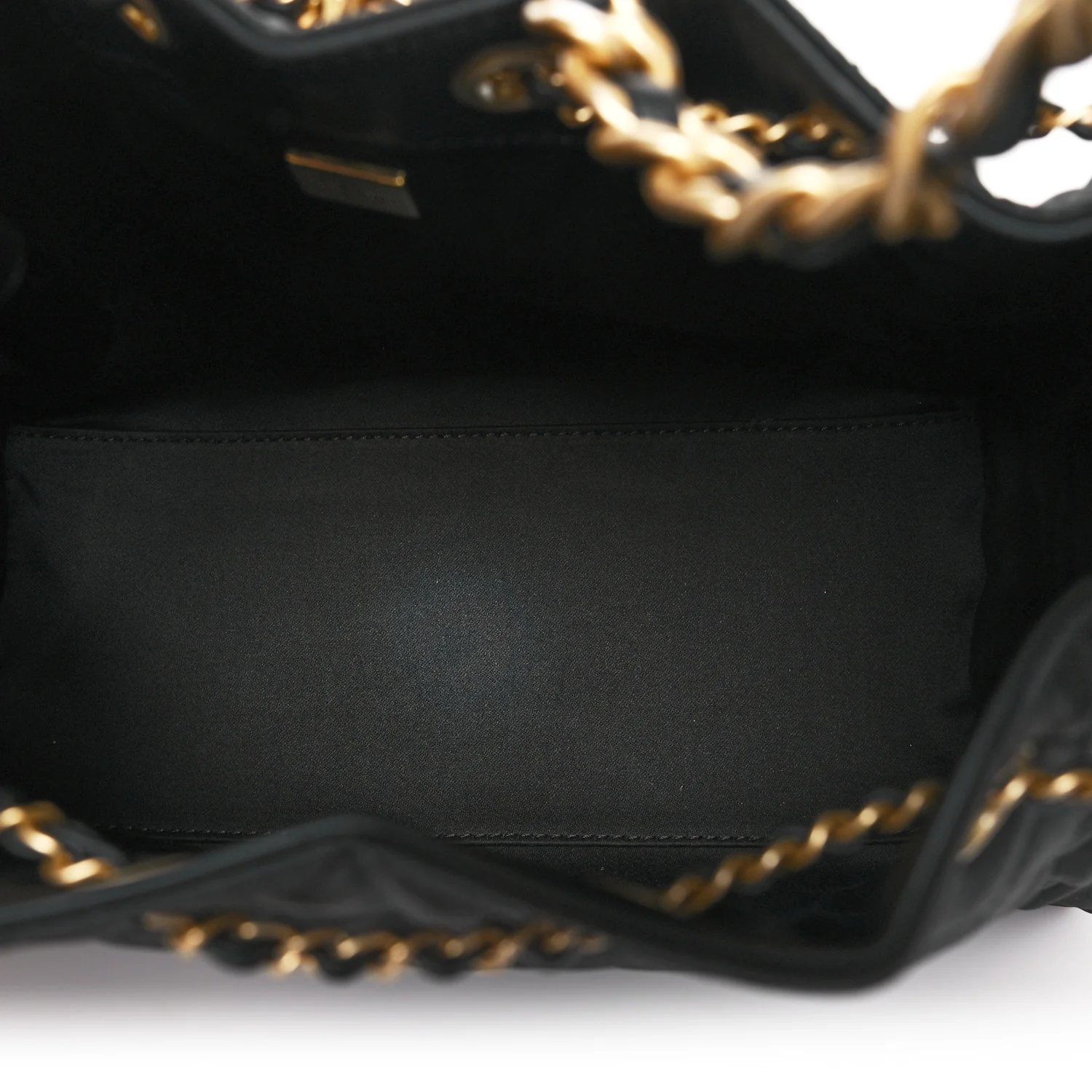Canvas Quilted Small Chanel 25 Handbag Black