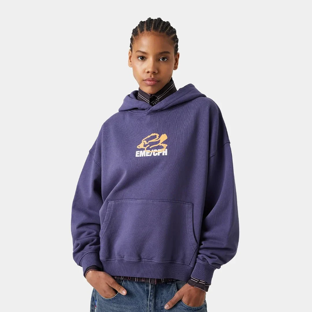 Due Navy Oversized Hoodie
