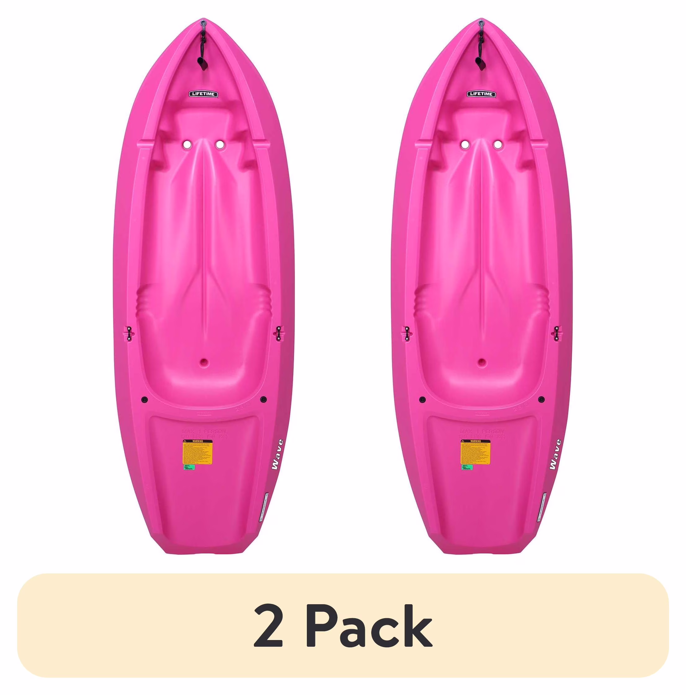 Lifetime Wave 6 Ft Youth Kayak, Fire Red (91401)