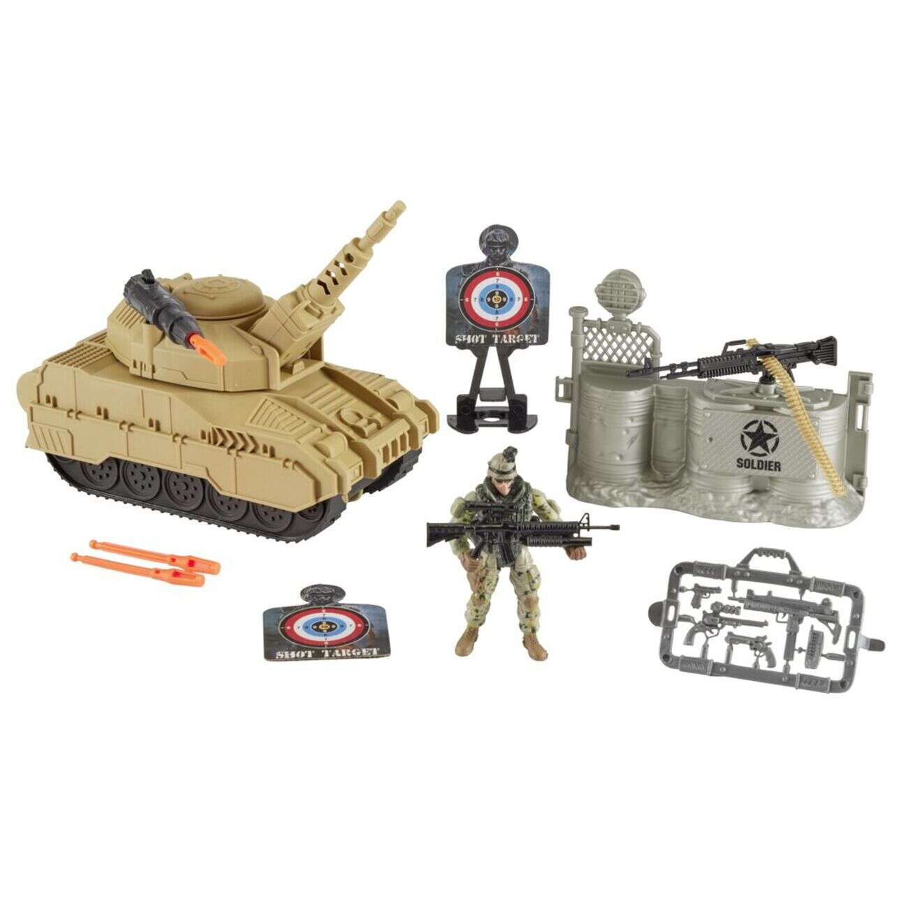 Figurine militaire avec accessoires (3 modèles)