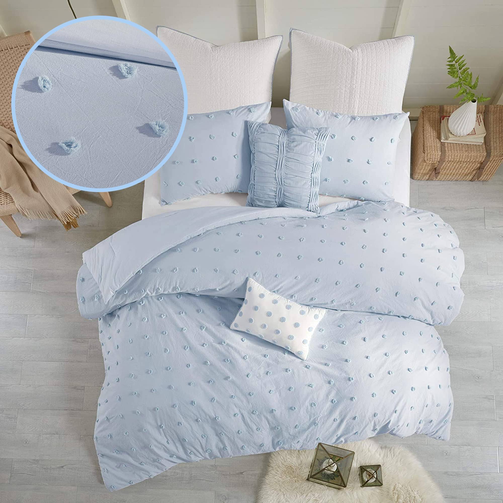 Urban Habitat Brooklyn Cotton Jacquard Comforter Set Blue Twin/Twin XL